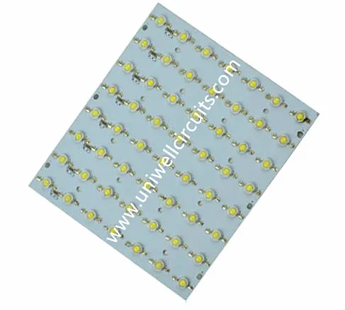 PWB de alumínio branco da luz do diodo emissor de luz da máscara da solda