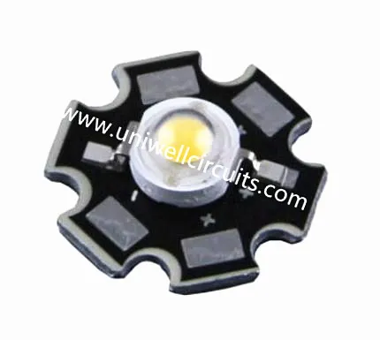 Placa de Circuito Base de Alumínio Máscara de Solda Preta