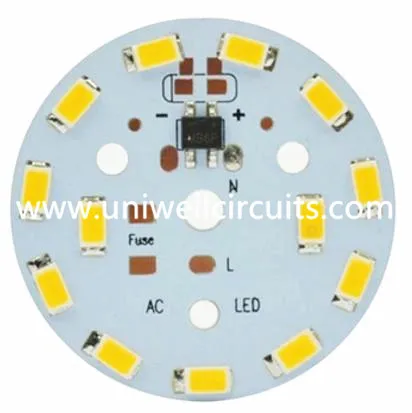 Aplicação de luz tubular LED PCB de alumínio